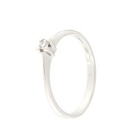 Jesolo - Piazza Mazzini, 34 - Anillo Roman Gioielli Mujer MIO AMORE in Oro blanco Diamante 0.03 Ct MIOAMORE1-J-1 - MIOAMORE1-J-1